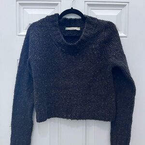 Purple cropped sweater